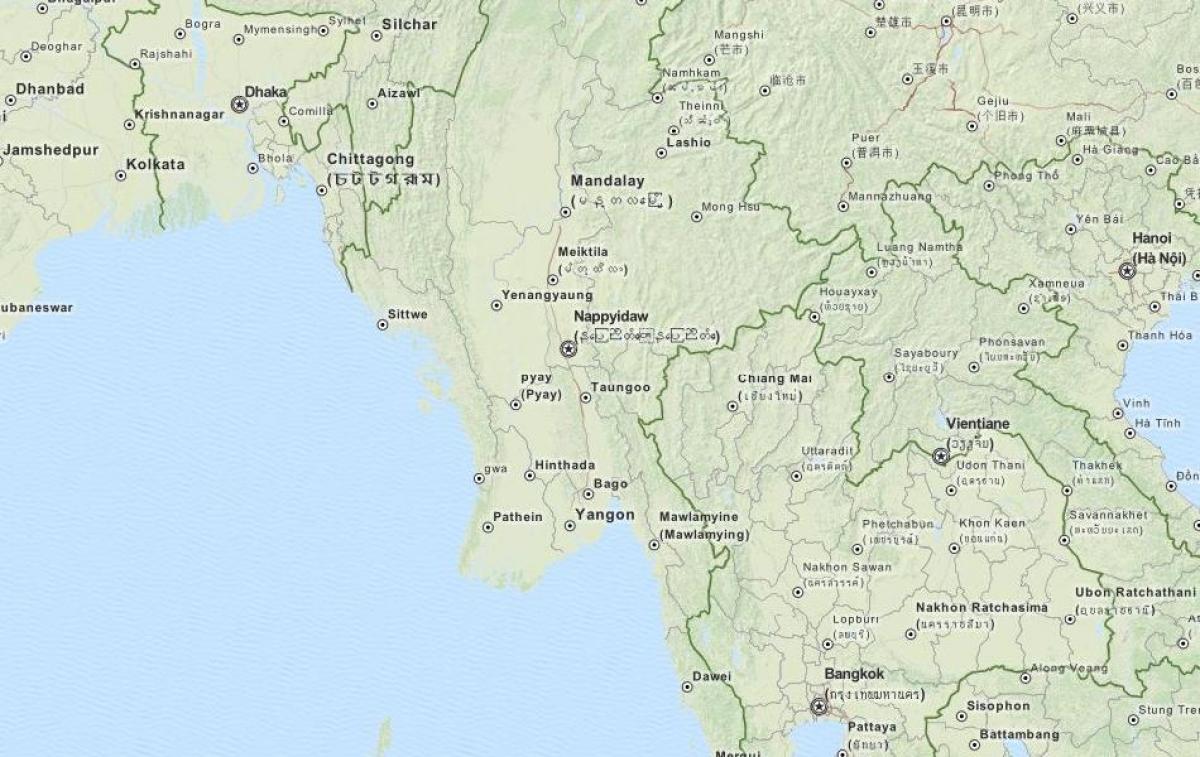 peta gps untuk Myanmar