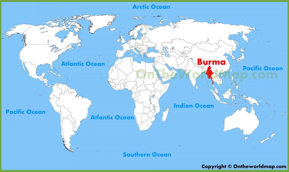 Birma lokasi di peta