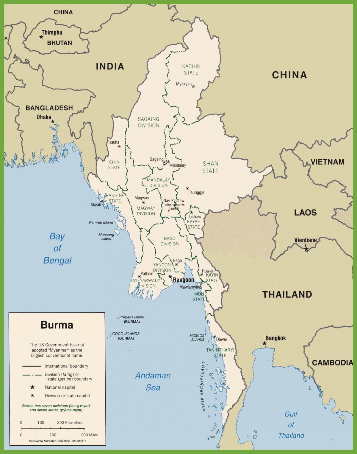 Burma peta politik